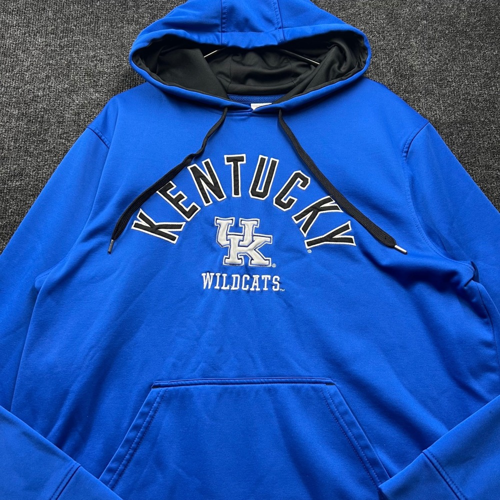 Captivating Apparel Kentucky Wildcats Mens XL Blue Performance Hoodie Sweatshirt